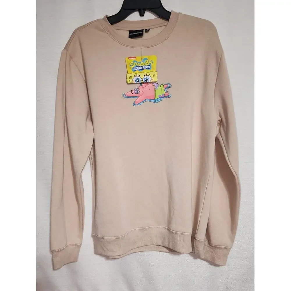 Sponge bob sweatshirt men's medium-first picture is back of sweatshirt